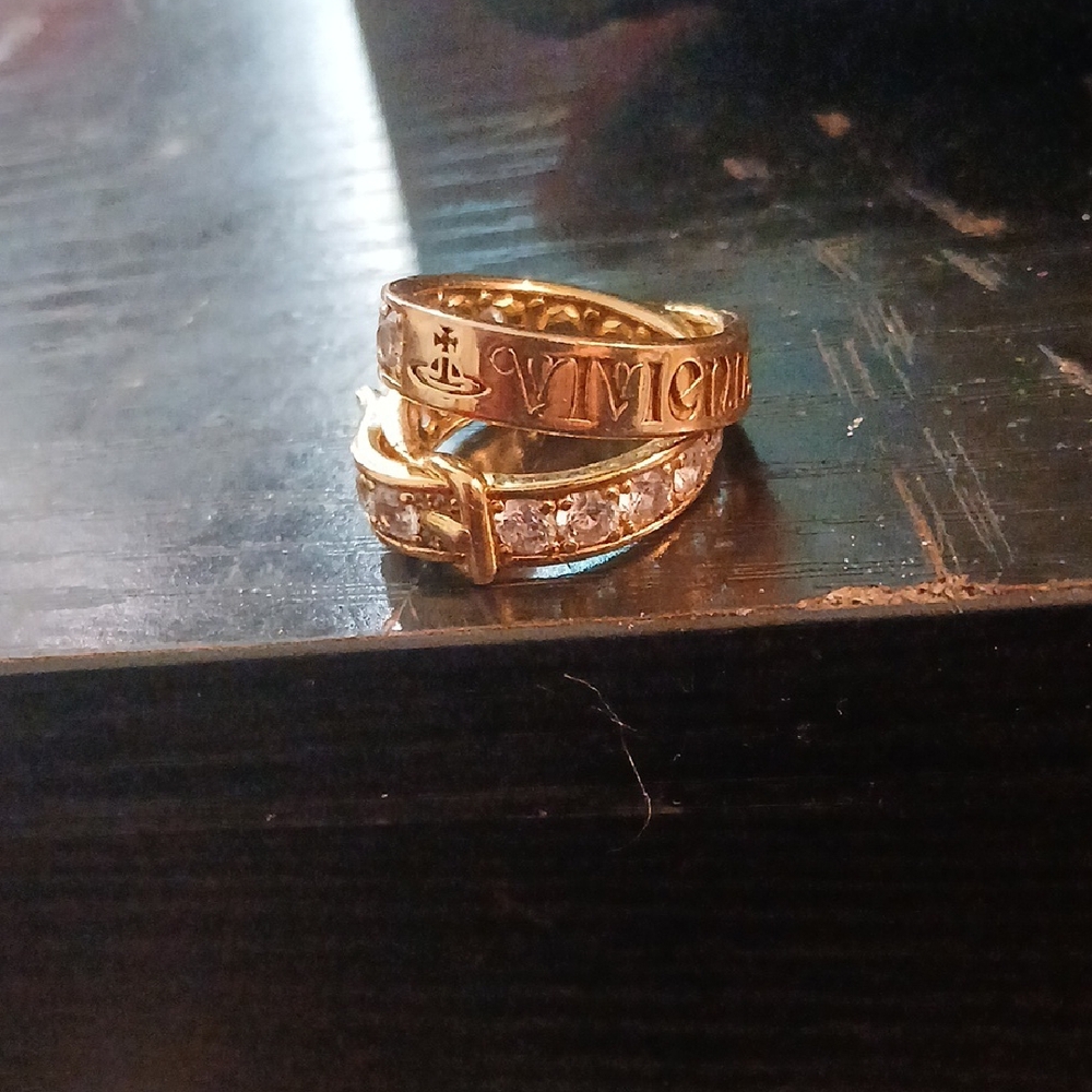 Vivienne Westwood Gold Crystal Ring